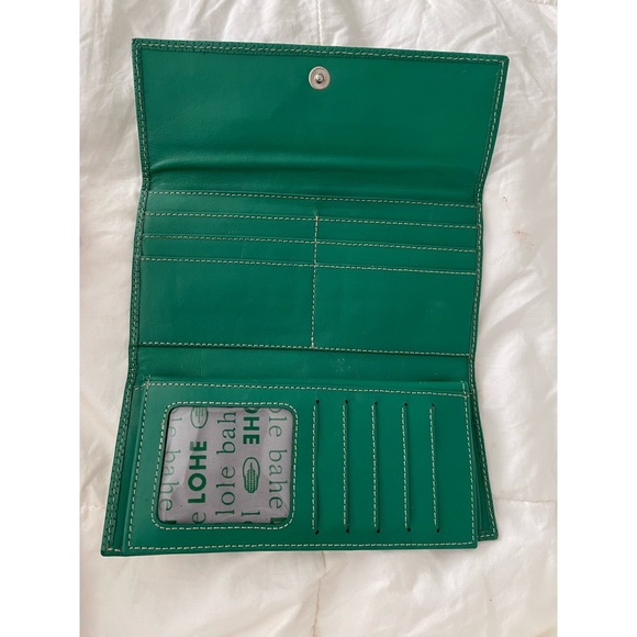 Wallet green real leather wallet - Picture 4 of 7